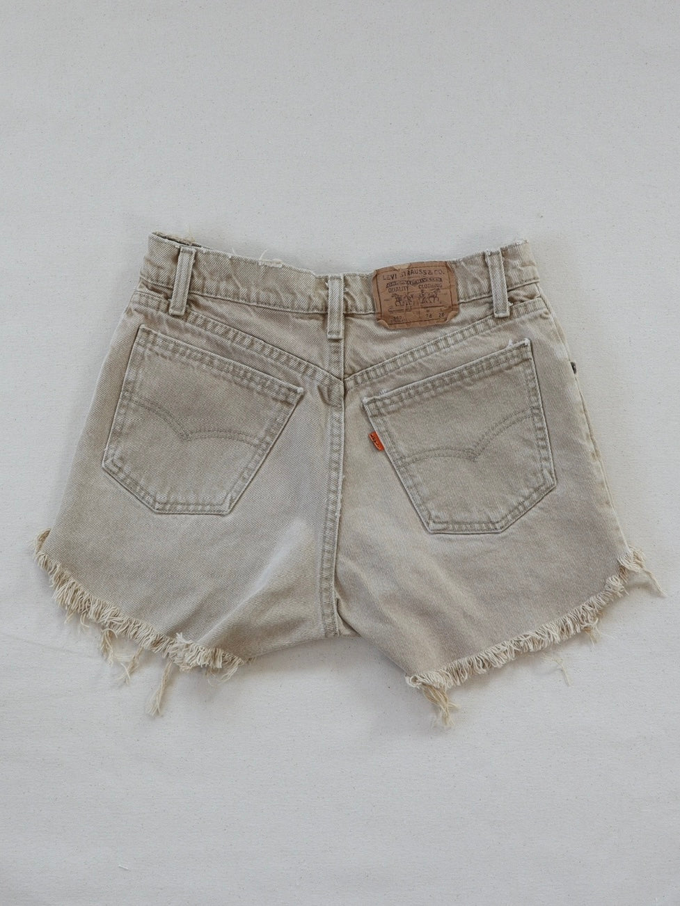 Authentic Vintage Levi's® Orange Tab Deadstock Student Fit Shorts- Tan 26"